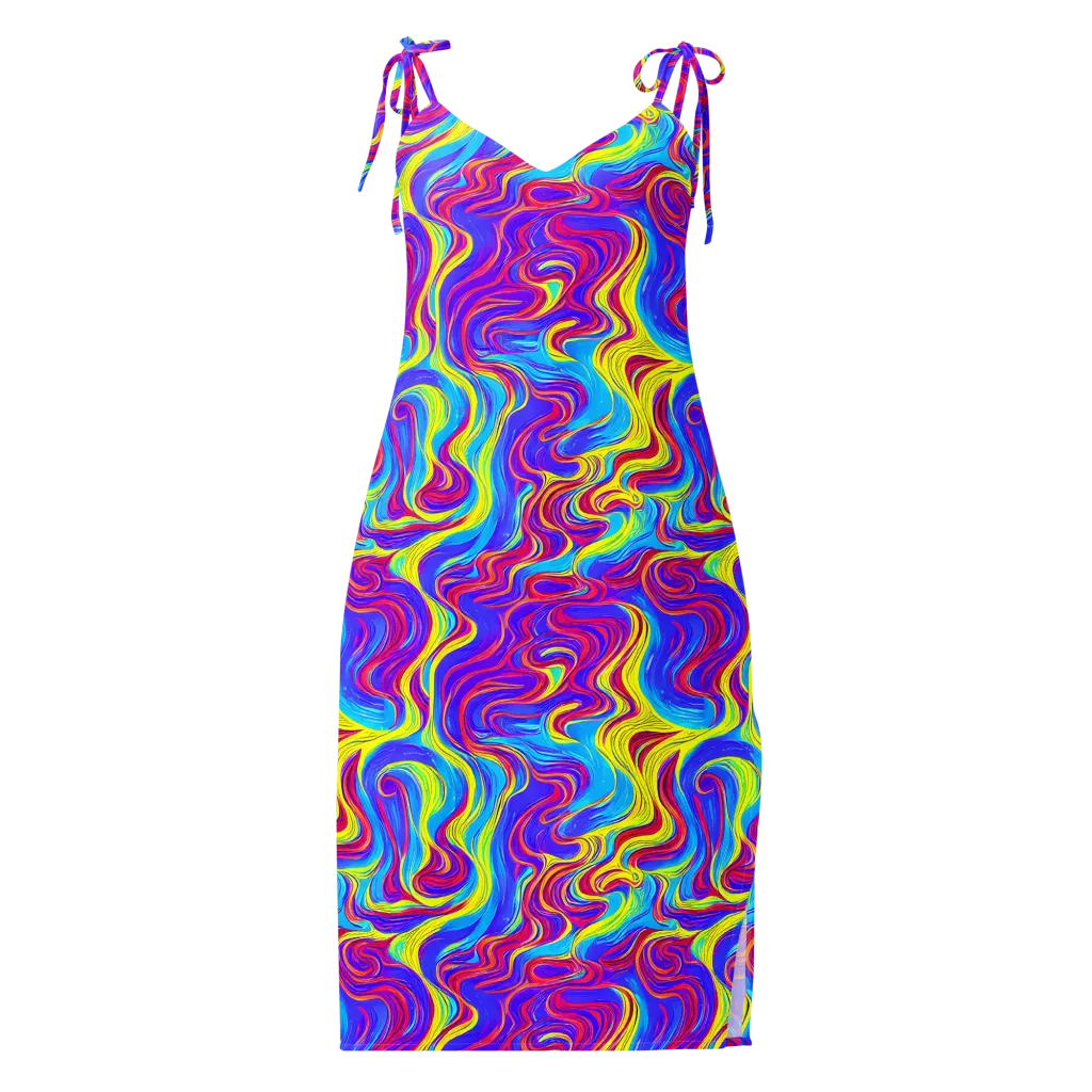 Spectrum Fever on Slip Dress — Front