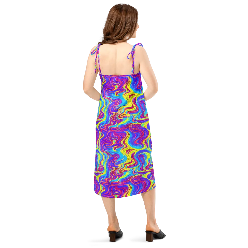 Spectrum Fever on Slip Dress — Back