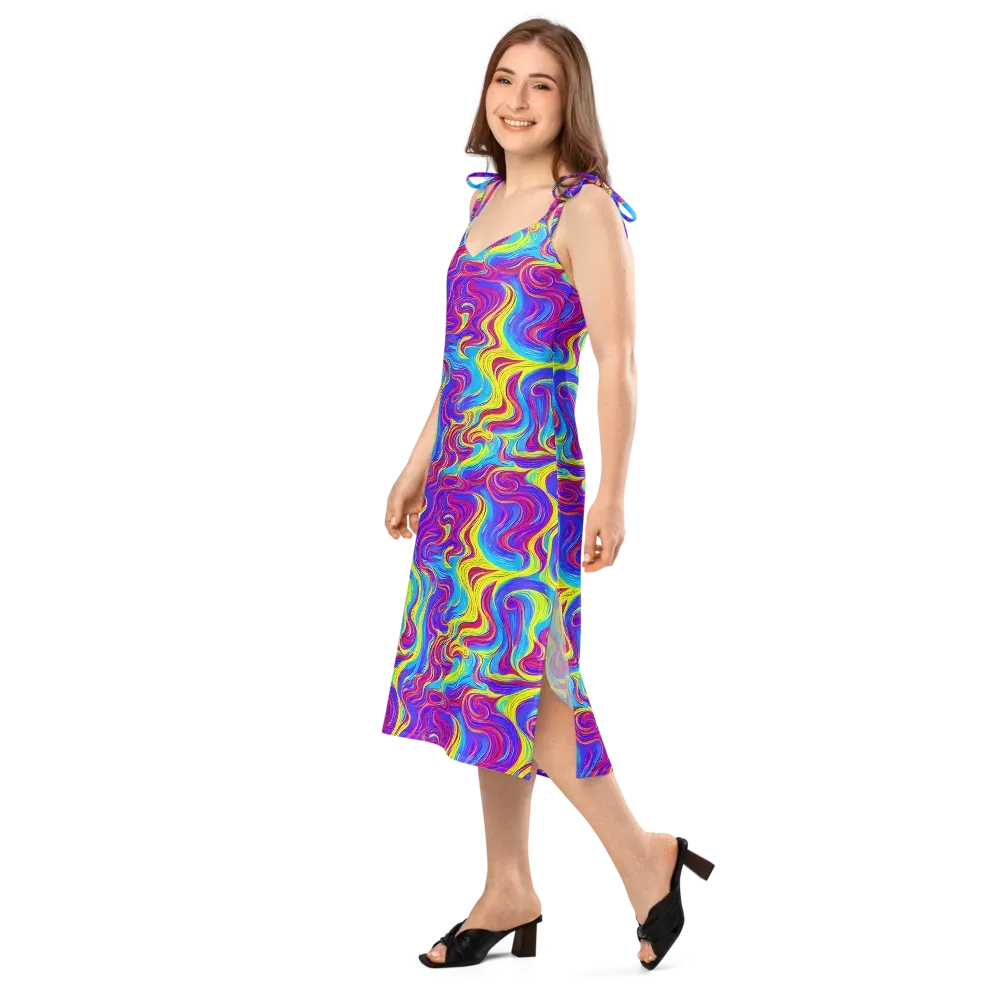Spectrum Fever on Slip Dress — Left Front