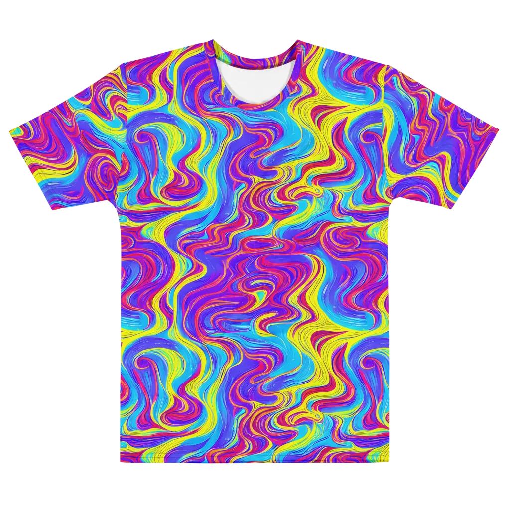 Spectrum Fever on Men's Cotton Crew Neck T-Shirt — Front