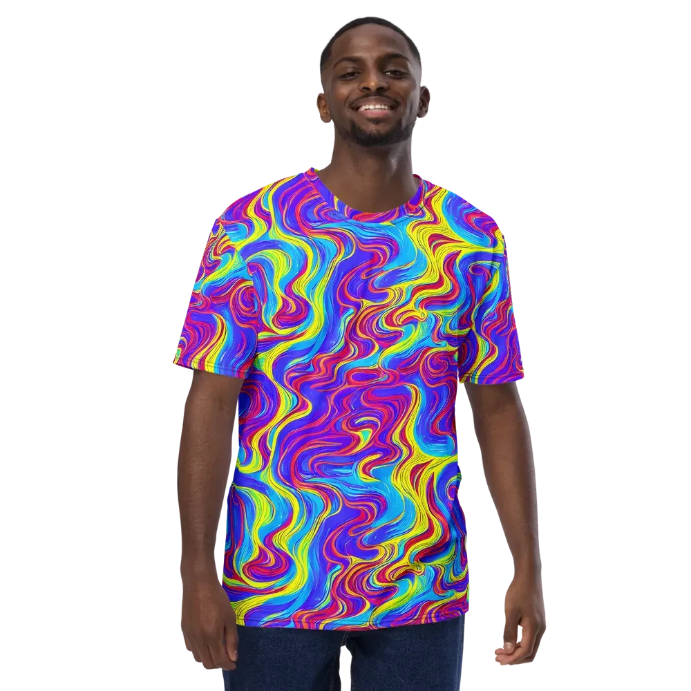 Spectrum Fever on Men's Crew Neck T-Shirt — Front