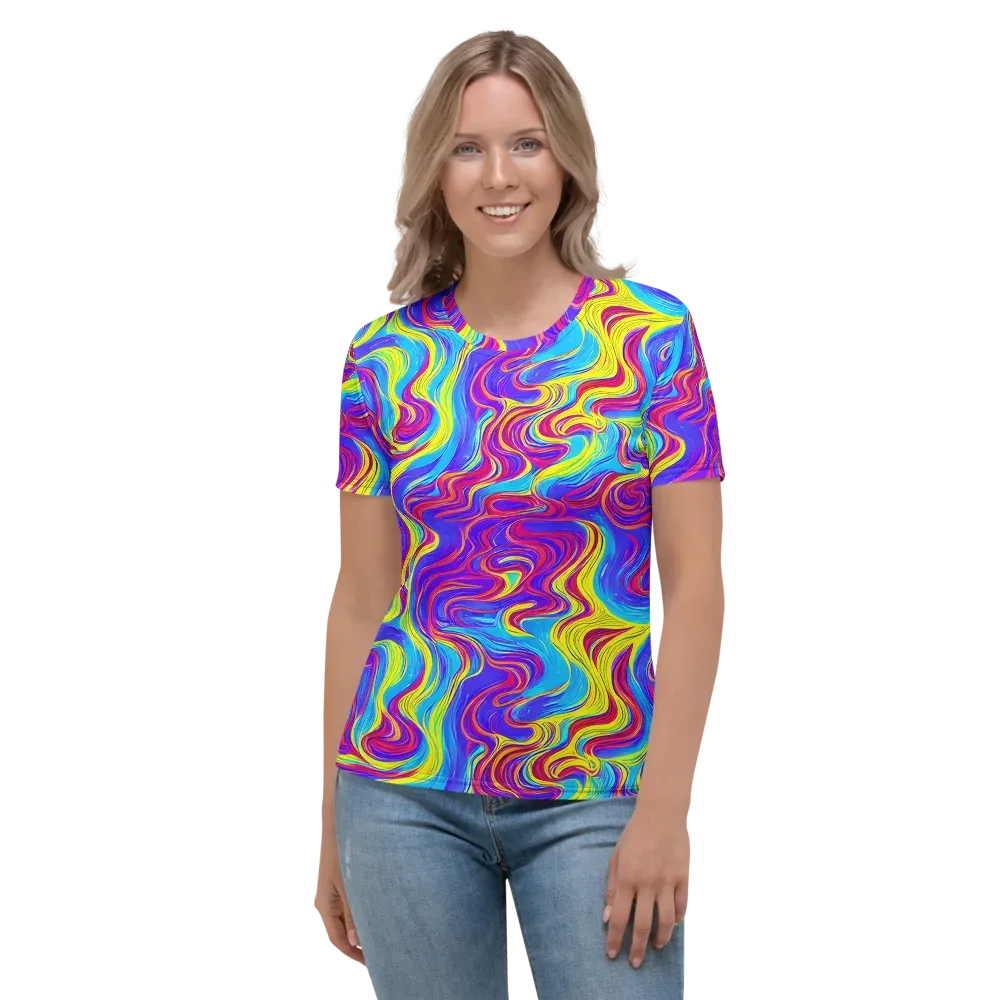 Spectrum Fever on Women's Crew Neck T-Shirt — Front