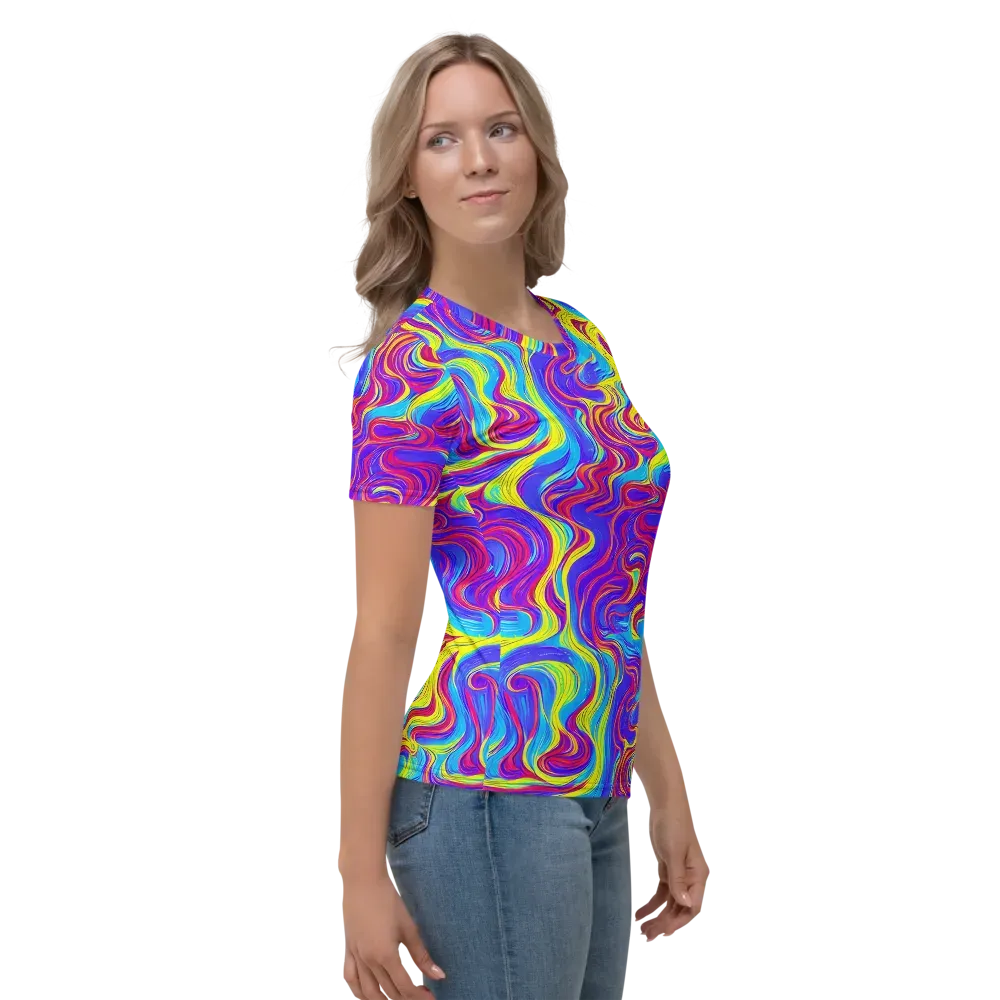 Spectrum Fever on Women's Crew Neck T-Shirt — Right