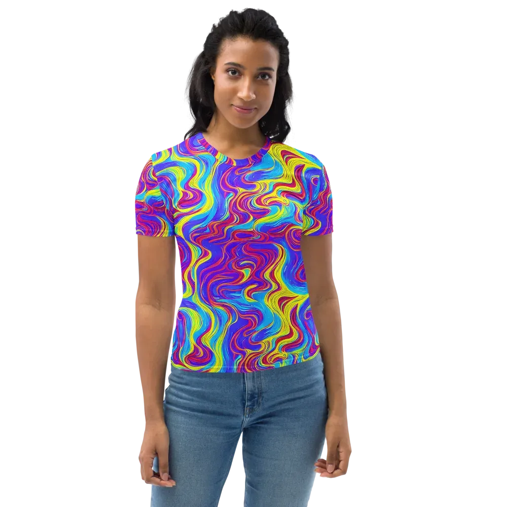 Spectrum Fever on Women's Crew Neck T-Shirt — Front