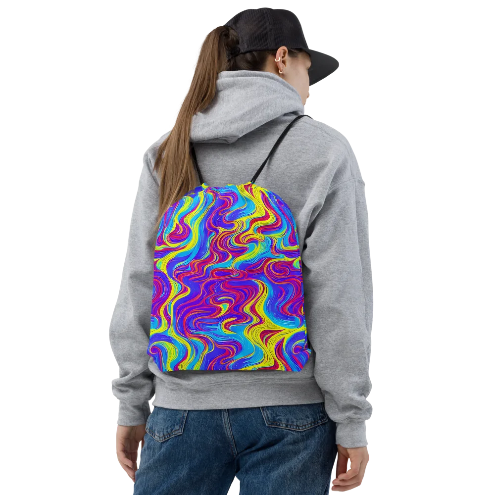 Spectrum Fever on Drawstring Bag — Front