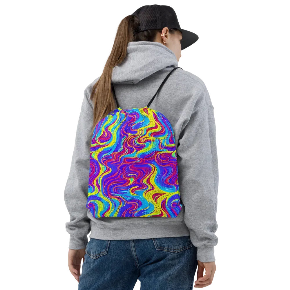 Spectrum Fever on Drawstring Bag — Front