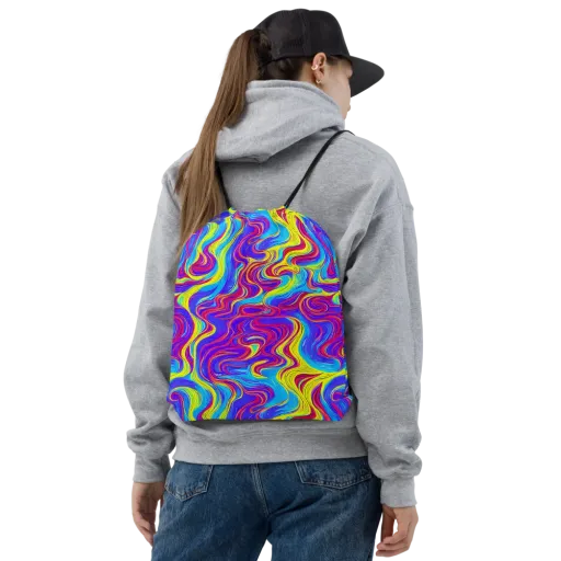 Spectrum Fever on a Drawstring Bag