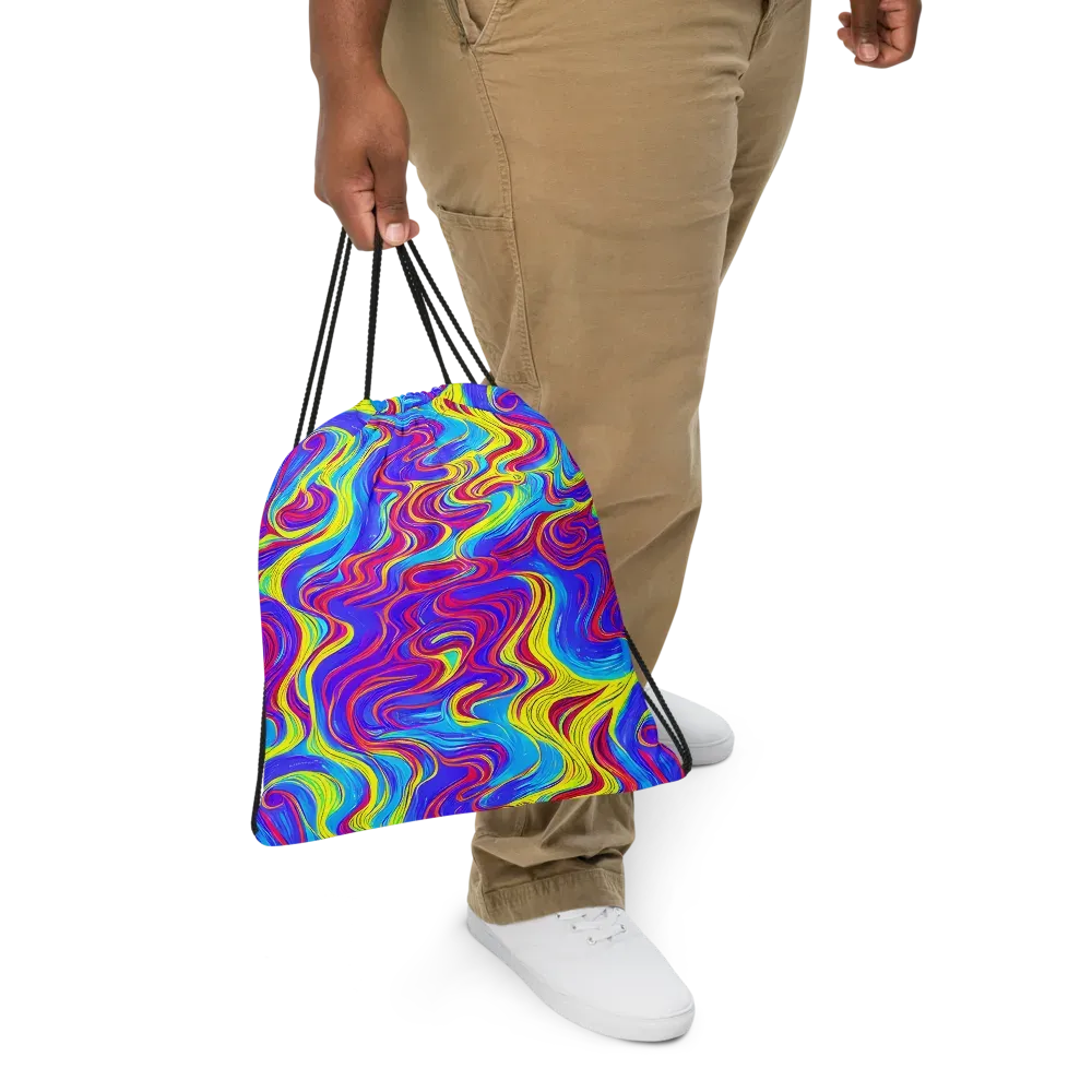 Spectrum Fever on Drawstring Bag — Front