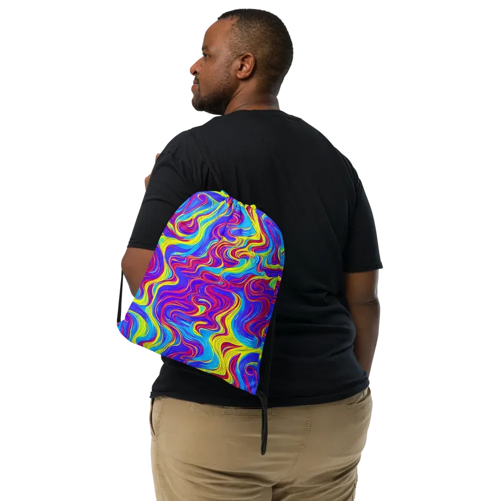 Spectrum Fever on Drawstring Bag — Front