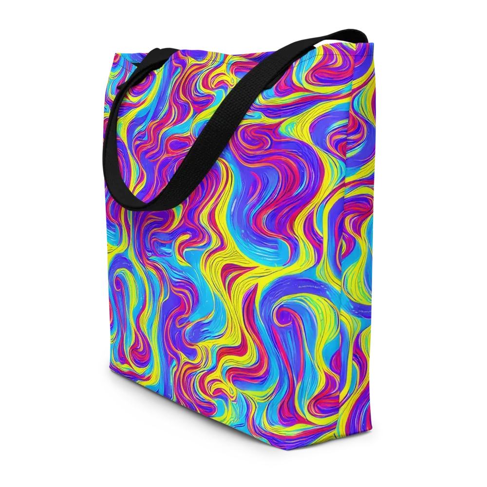 Spectrum Fever on Large Tote Bag W/ Pocket — Front