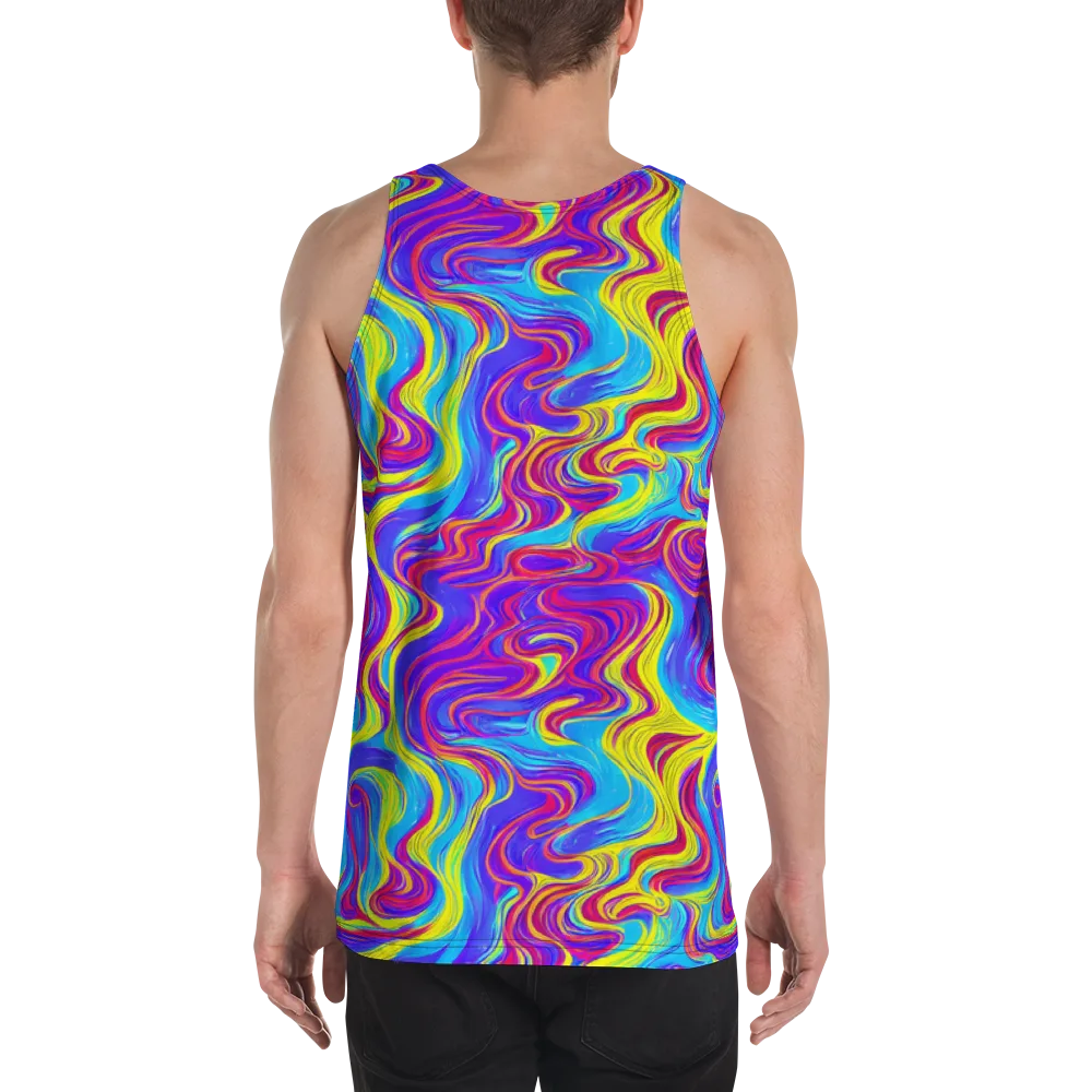 Spectrum Fever on Men's Tank Top — Back