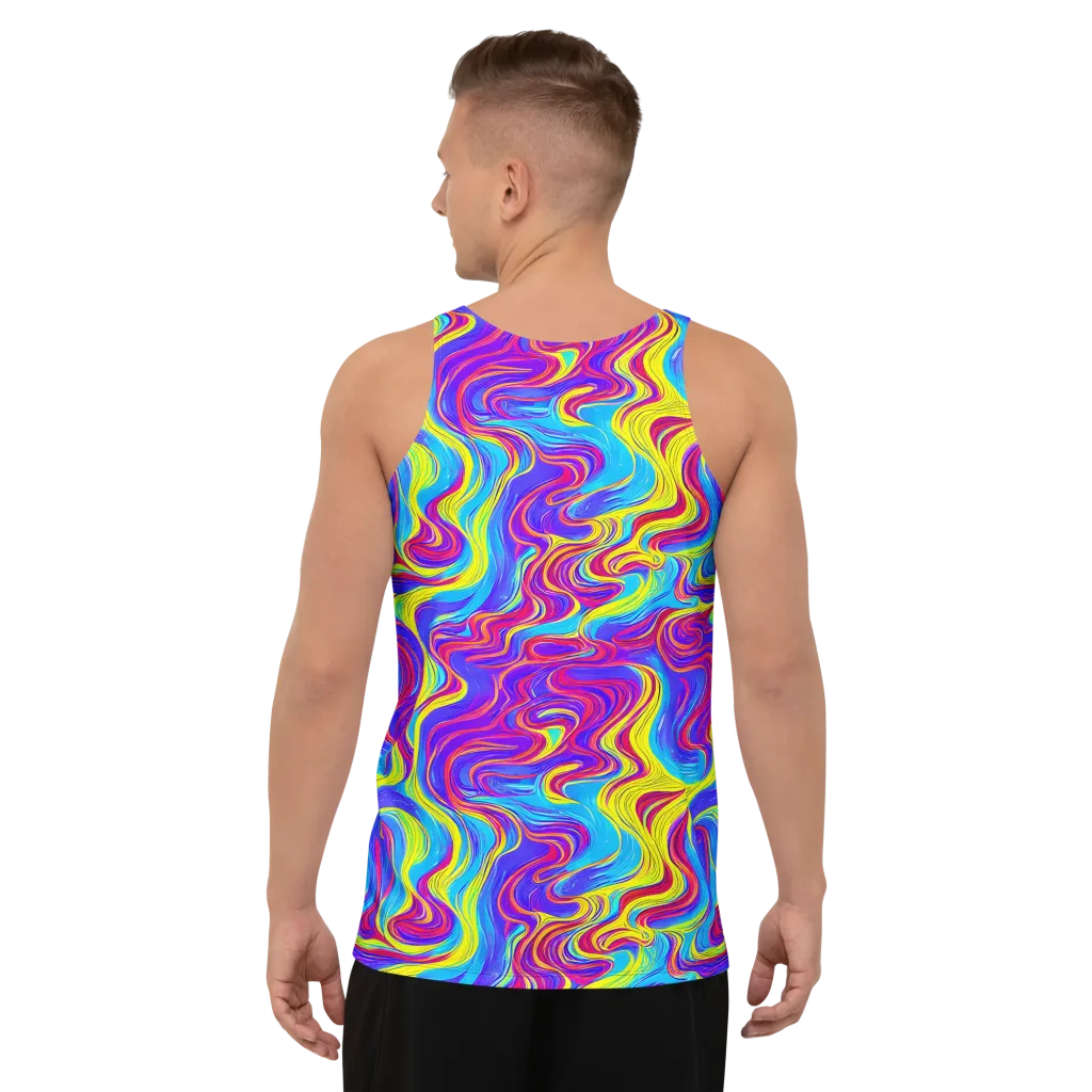 Spectrum Fever on Men's Tank Top — Back