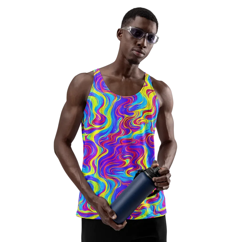 Spectrum Fever on Men's Tank Top — Front