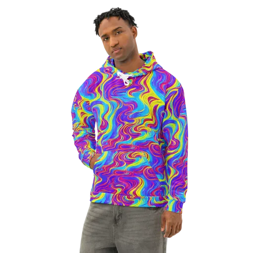 Spectrum Fever on a Cotton Hoodie