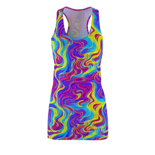 Spectrum Fever on a Racerback Dress