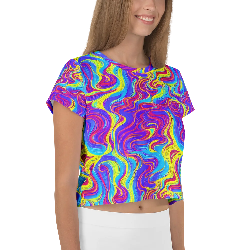 Spectrum Fever on Crop Tee — Right