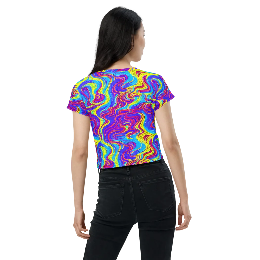 Spectrum Fever on Crop Tee — Back