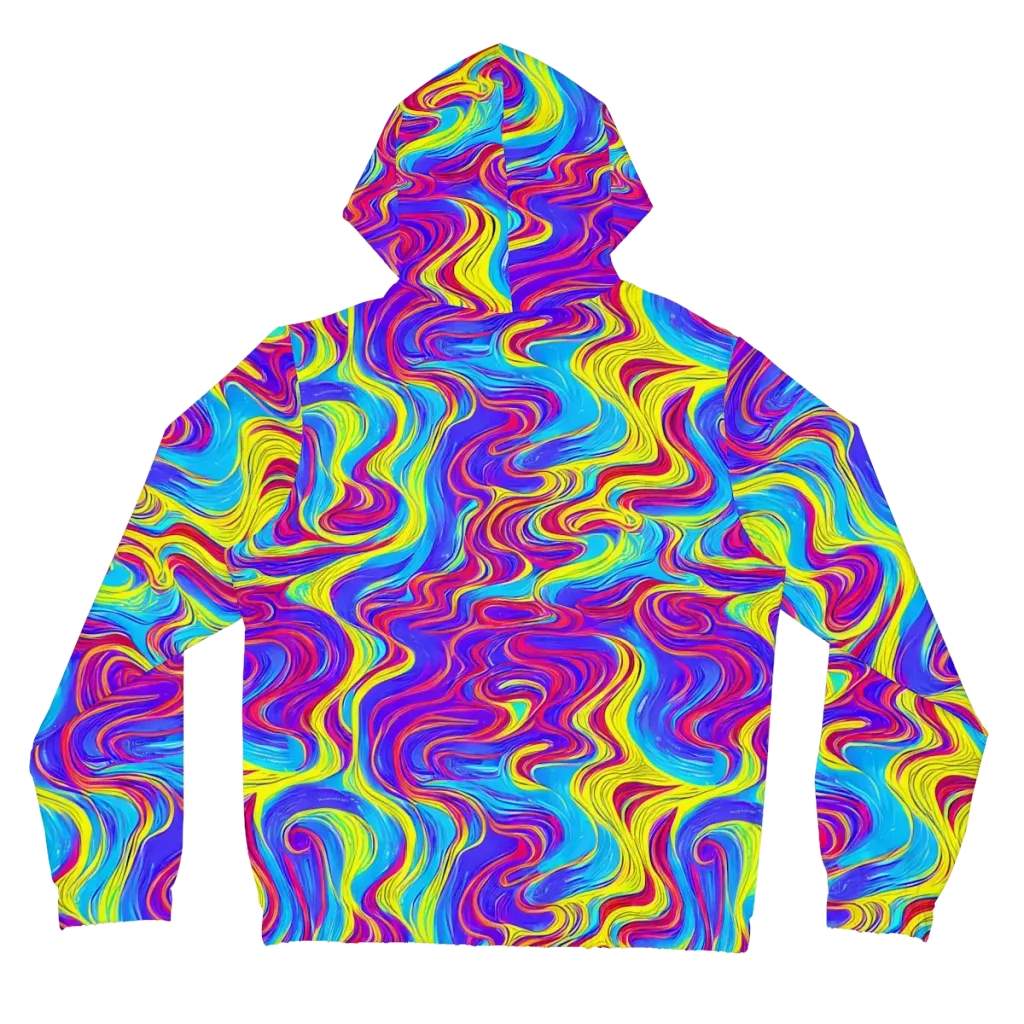 Spectrum Fever on Women's Full-Zip Hoodie — Back