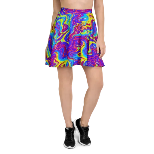 Spectrum Fever on a Skater Skirt