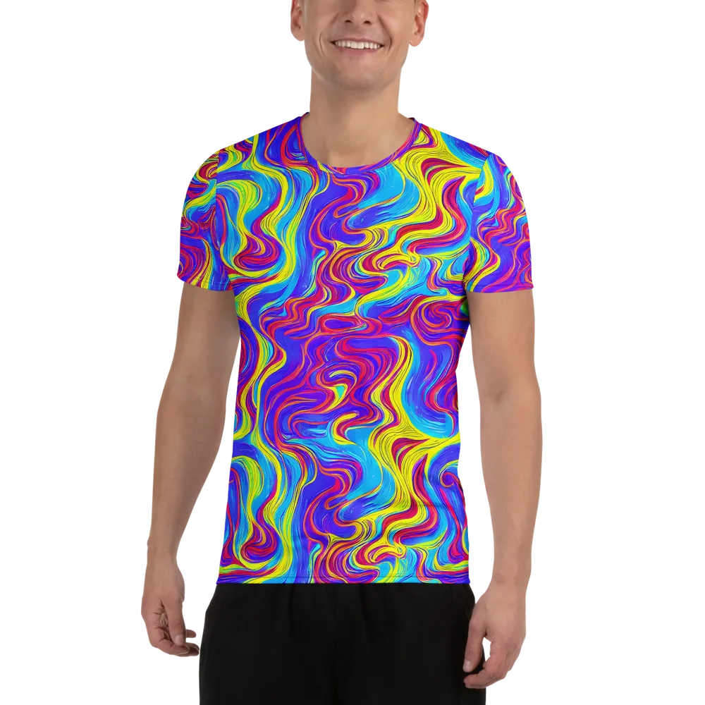 Spectrum Fever on Men's Athletic T-Shirt — Front