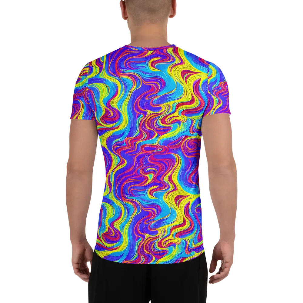 Spectrum Fever on Men's Athletic T-Shirt — Back