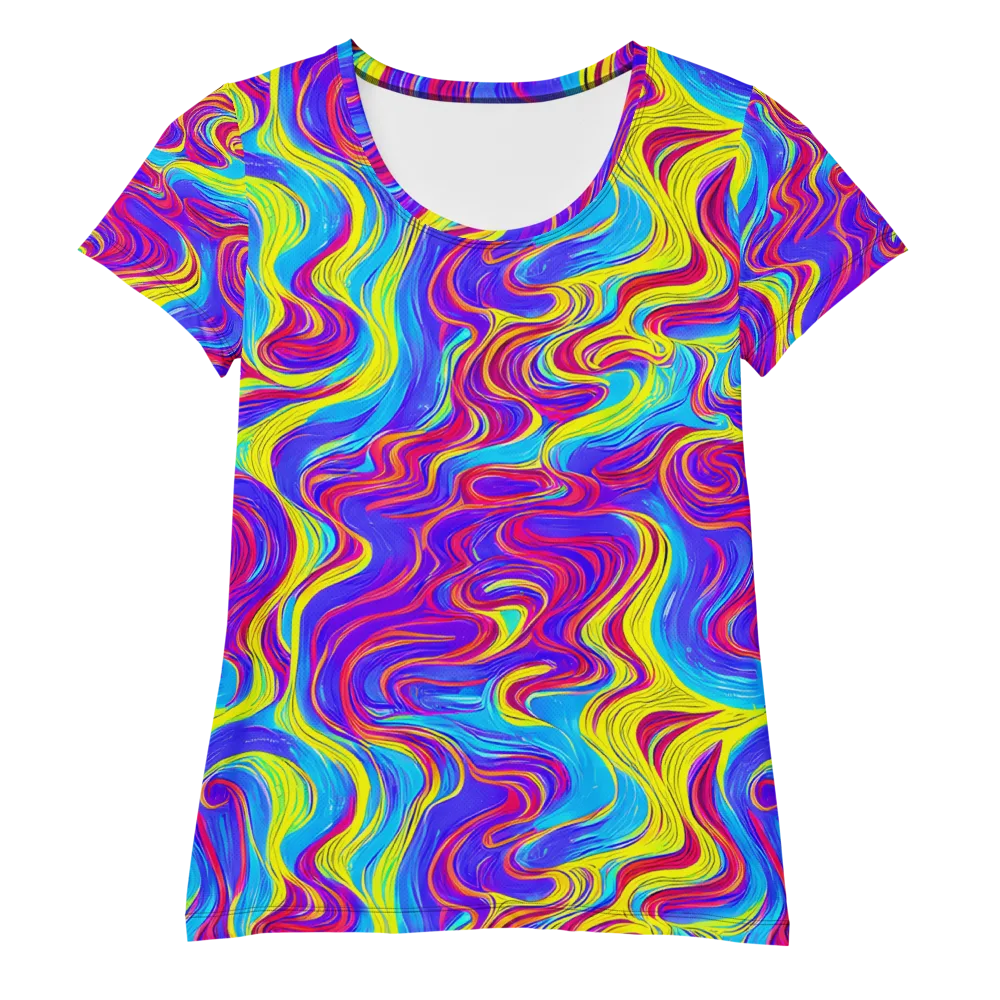 Spectrum Fever on Women's Athletic T-Shirt — Front