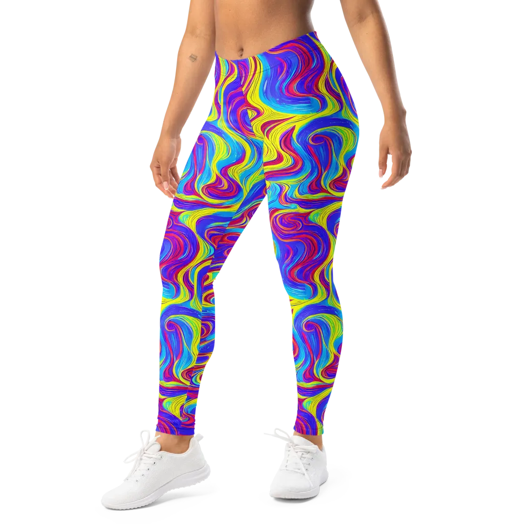 Spectrum Fever on Leggings — Left Front