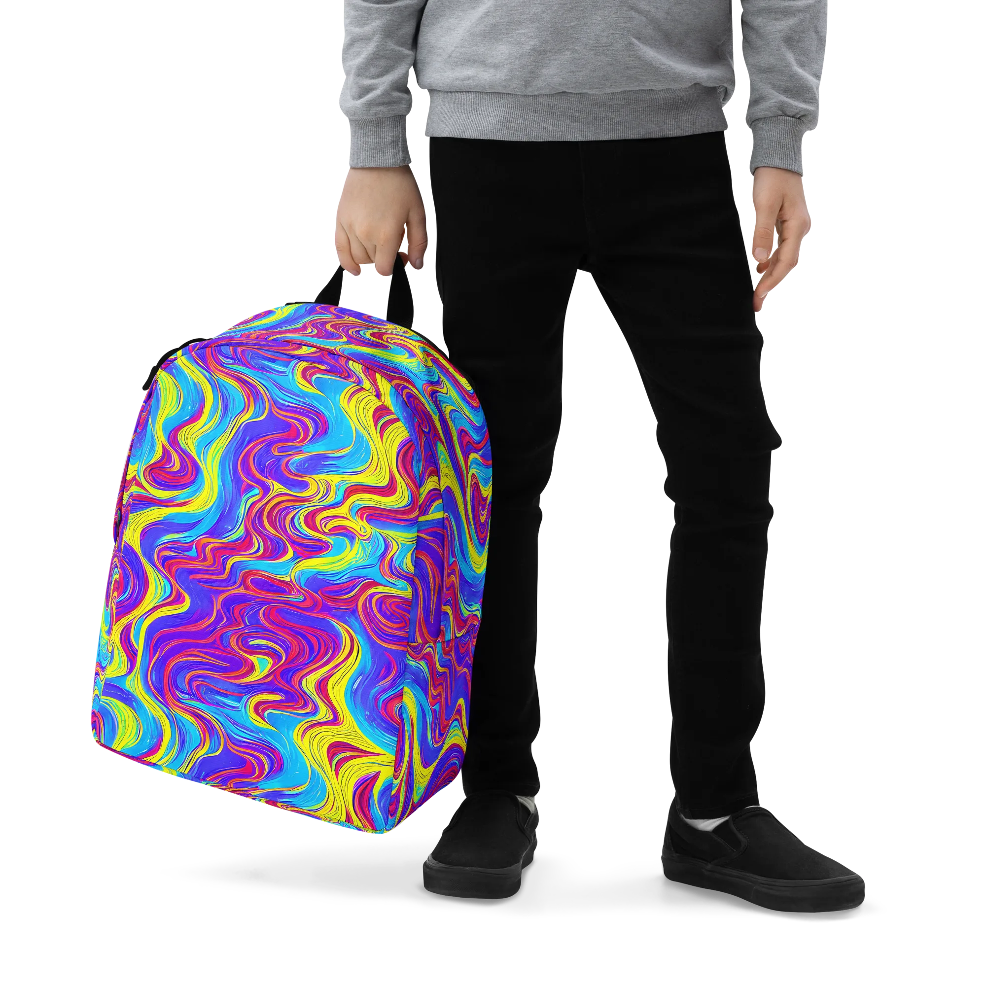 Spectrum Fever on Minimalist Backpack — Zoomed-in
