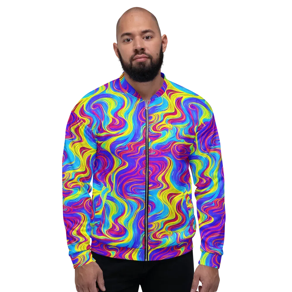 Spectrum Fever on Bomber Jacket — Front