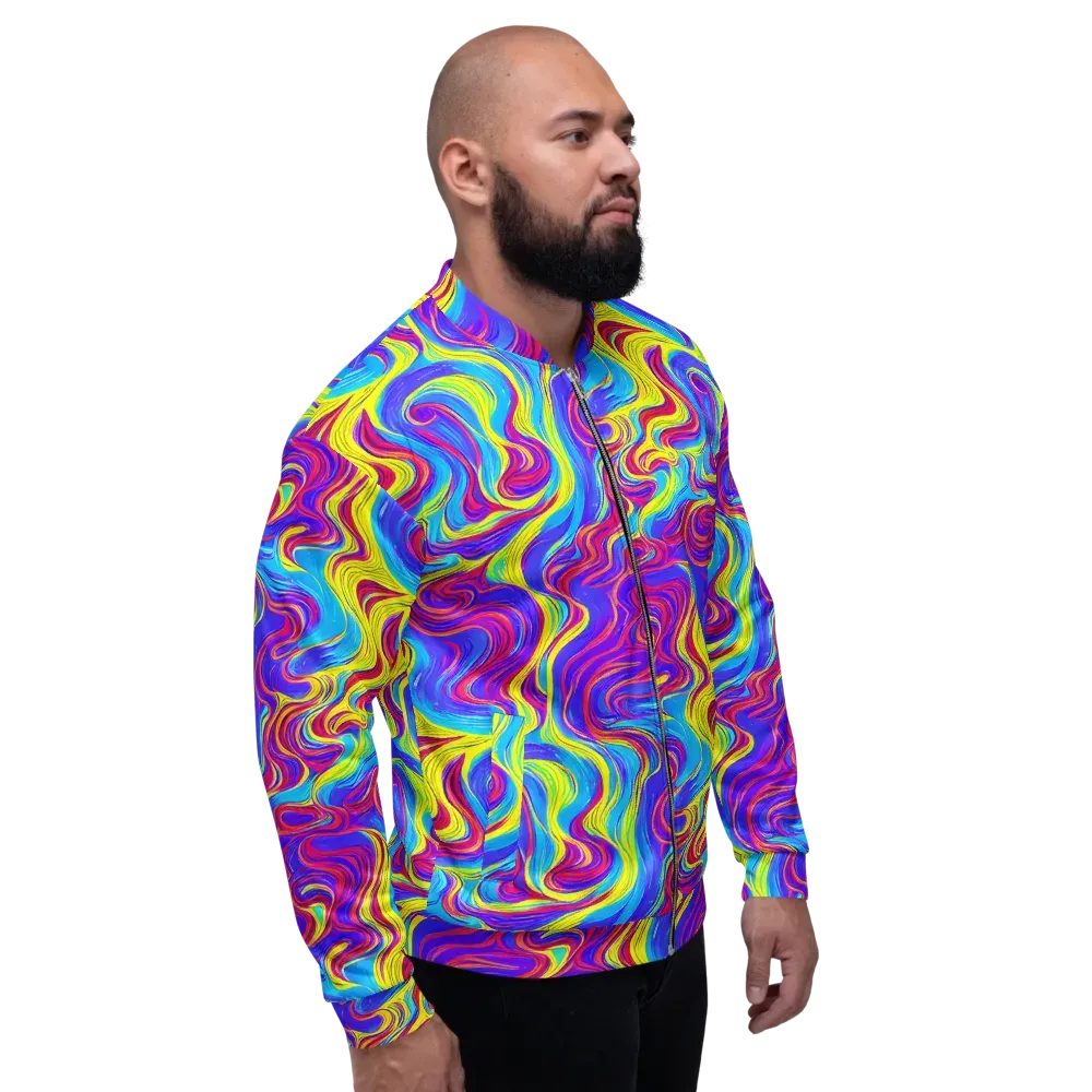 Spectrum Fever on Bomber Jacket — Right