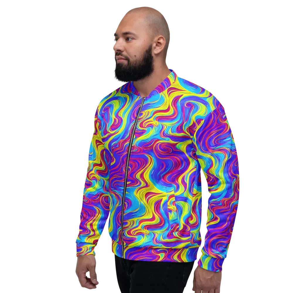 Spectrum Fever on Bomber Jacket — Left