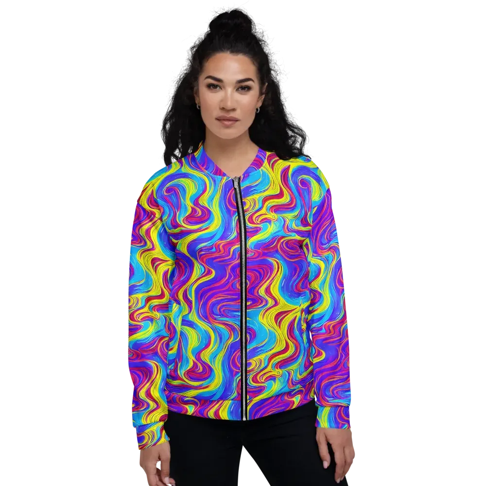 Spectrum Fever on Bomber Jacket — Front
