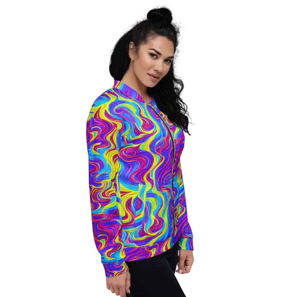 Spectrum Fever on Bomber Jacket — Right
