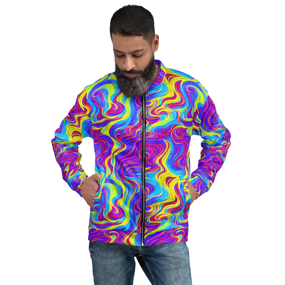 Spectrum Fever on Bomber Jacket — Front