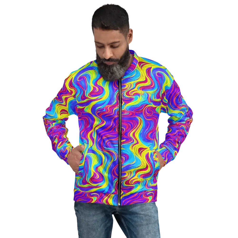 Spectrum Fever on Bomber Jacket — Front