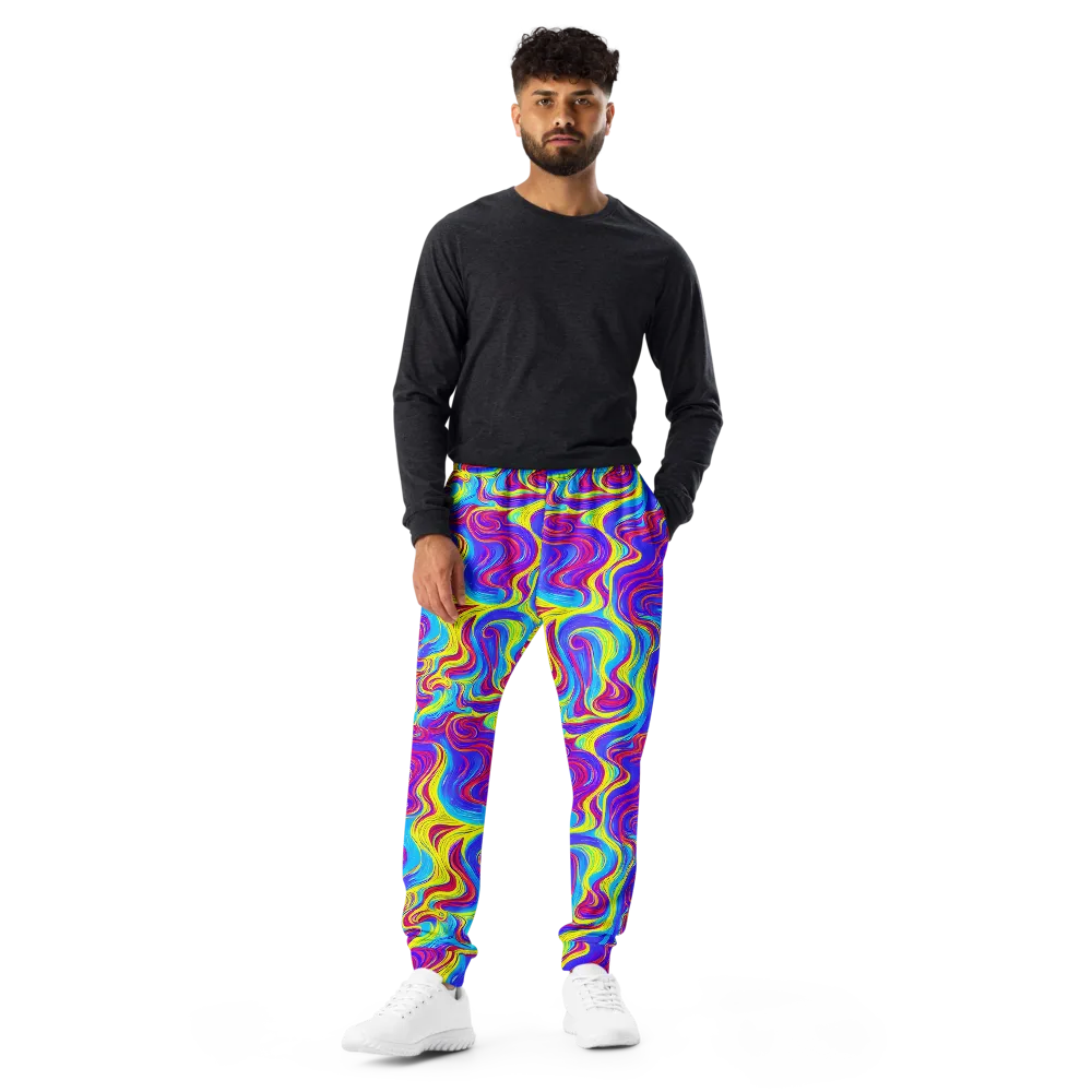 Spectrum Fever on Men's Joggers — Front