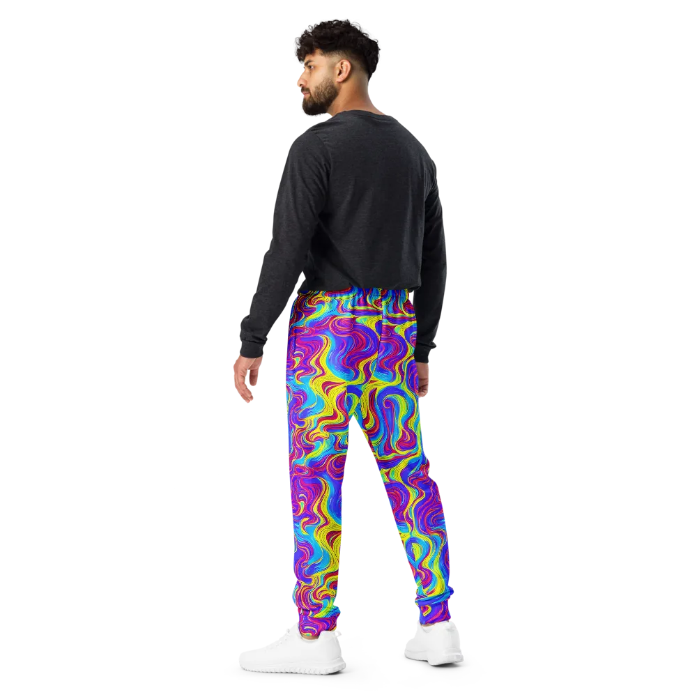Spectrum Fever on Men's Joggers — Back
