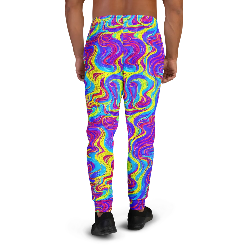 Spectrum Fever on Men's Joggers — Back
