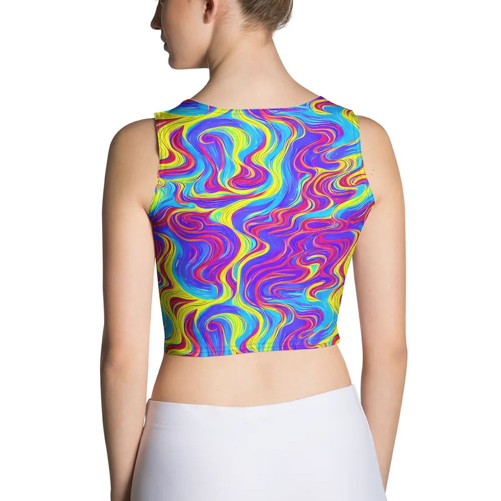 Spectrum Fever on Crop Top — Back