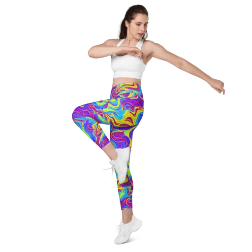 Spectrum Fever on a Leggings with Pockets