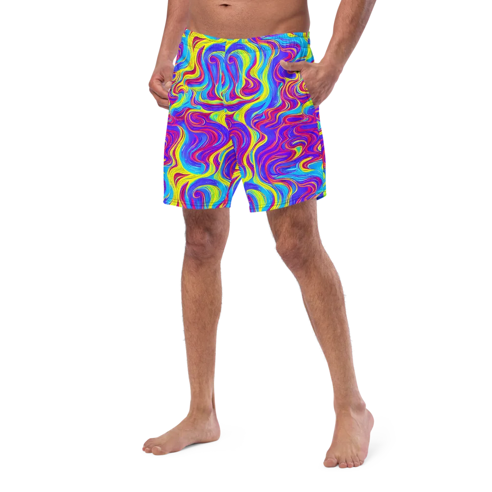 Spectrum Fever on Swim Trunks — Left Front