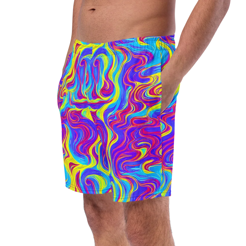 Spectrum Fever on Swim Trunks — Left Front