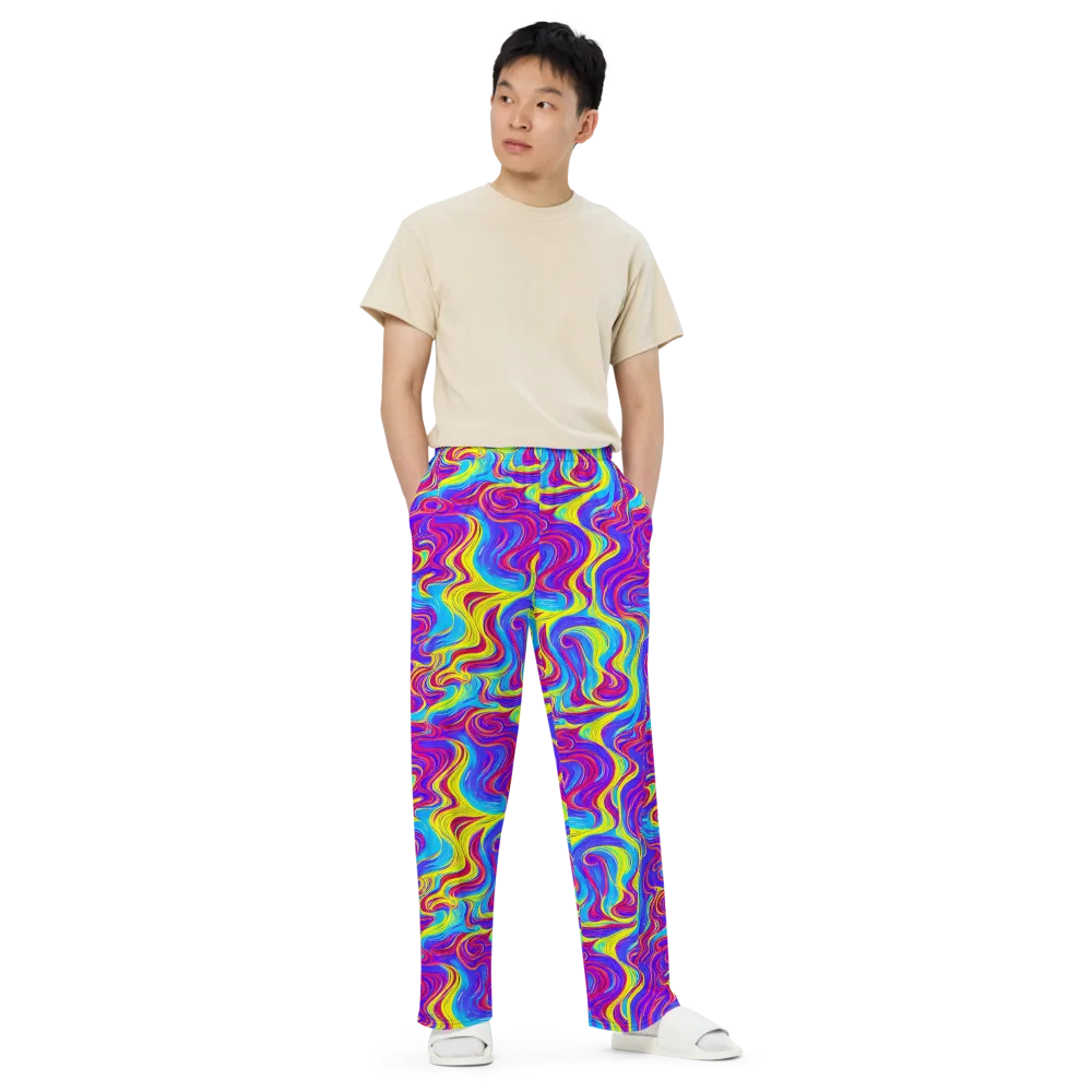 Spectrum Fever on Wide-Leg Pants — Front