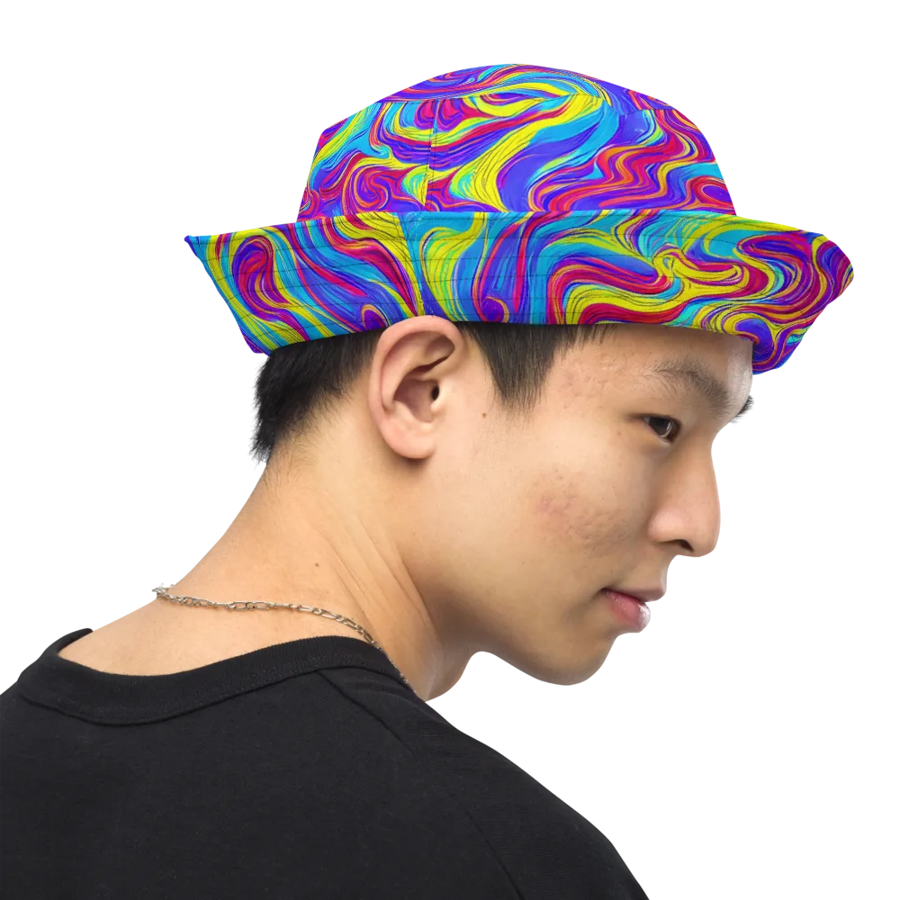 Spectrum Fever on Reversible Bucket Hat — Right Outside