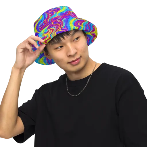 Spectrum Fever on a Reversible Bucket Hat