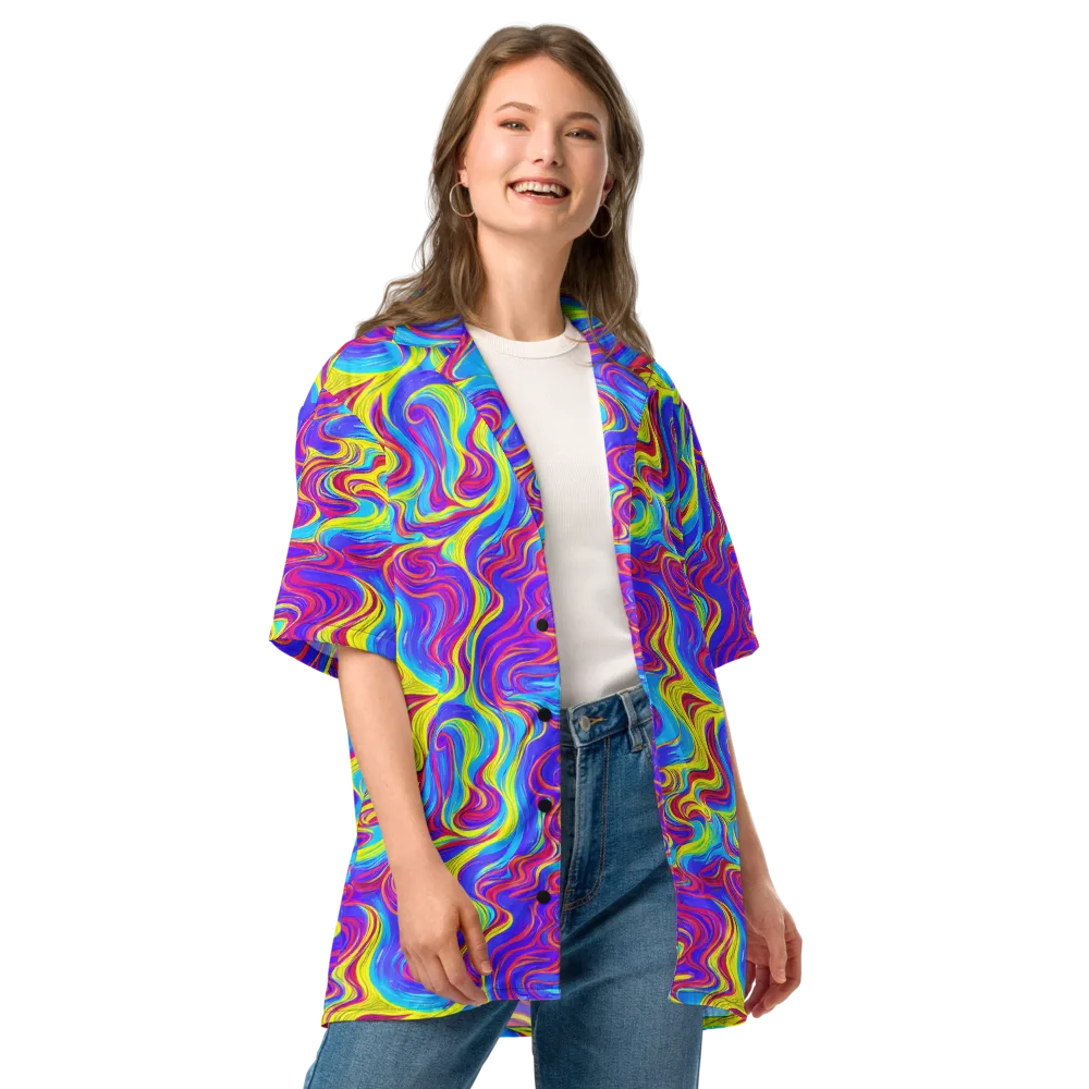 Spectrum Fever on Button Shirt — Front