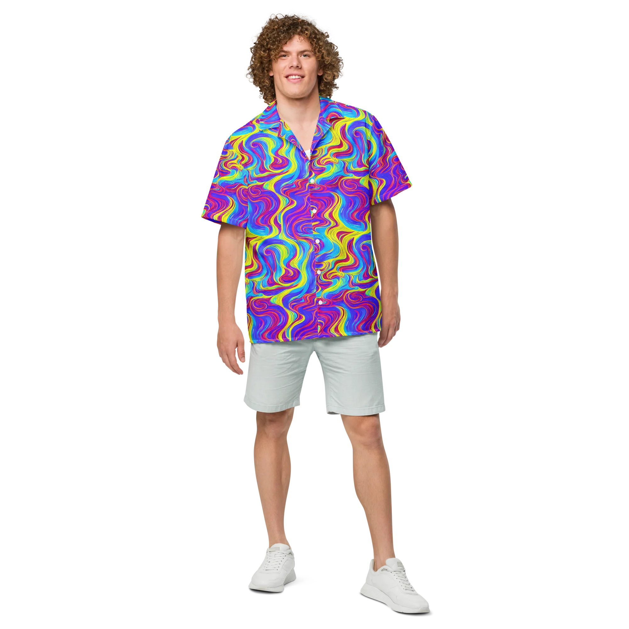 Spectrum Fever on Button Shirt — Front