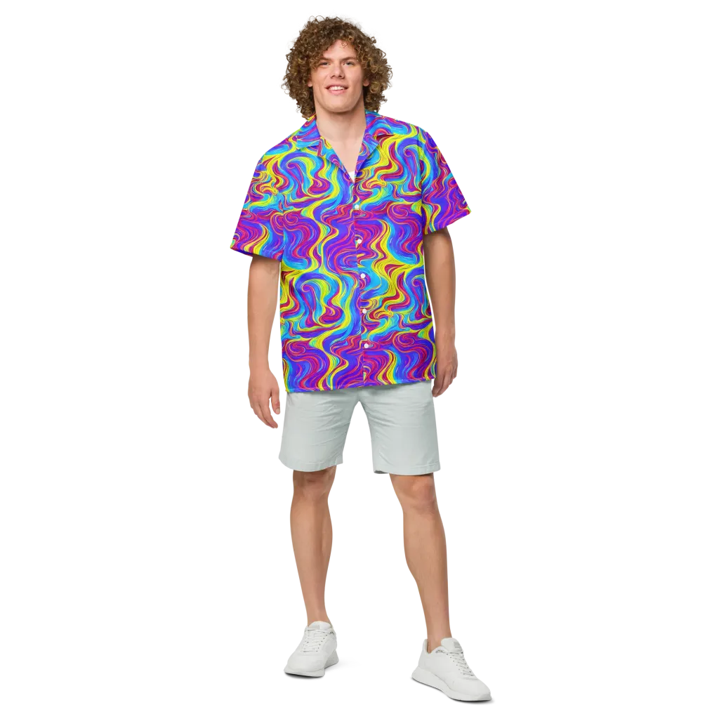 Spectrum Fever on Button Shirt — Front