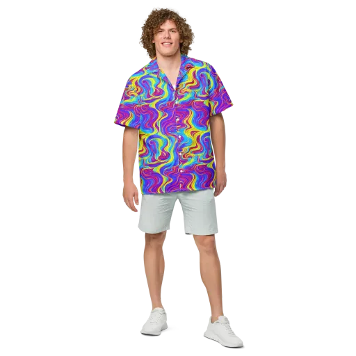 Spectrum Fever on a Button Shirt