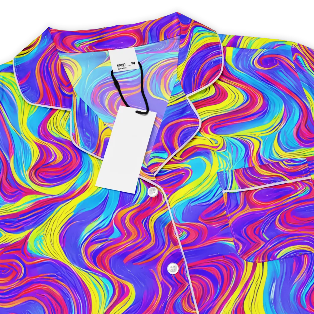 Spectrum Fever on Women's Short Sleeve Pajama Top — Product details